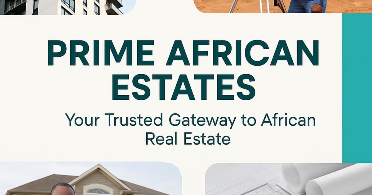 Prime African Estates: Your Trusted Gateway to African Real Estate