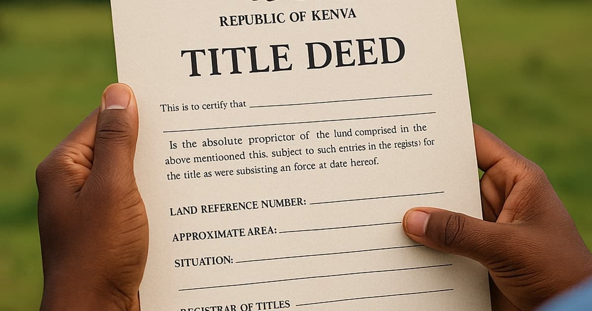 Understanding Title Deeds and Land Ownership in Kenya