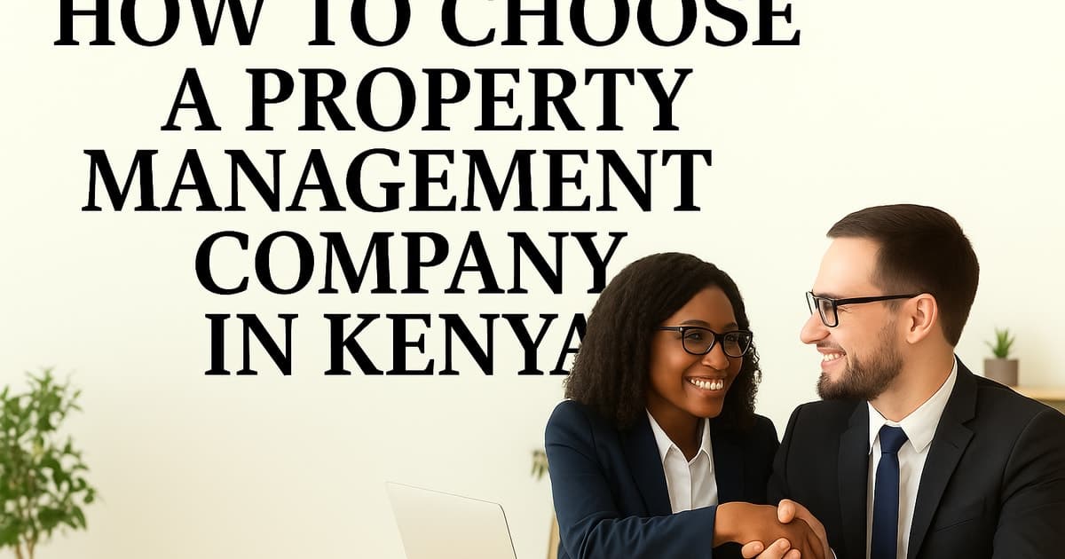 How to Choose a Property Management Company in Kenya