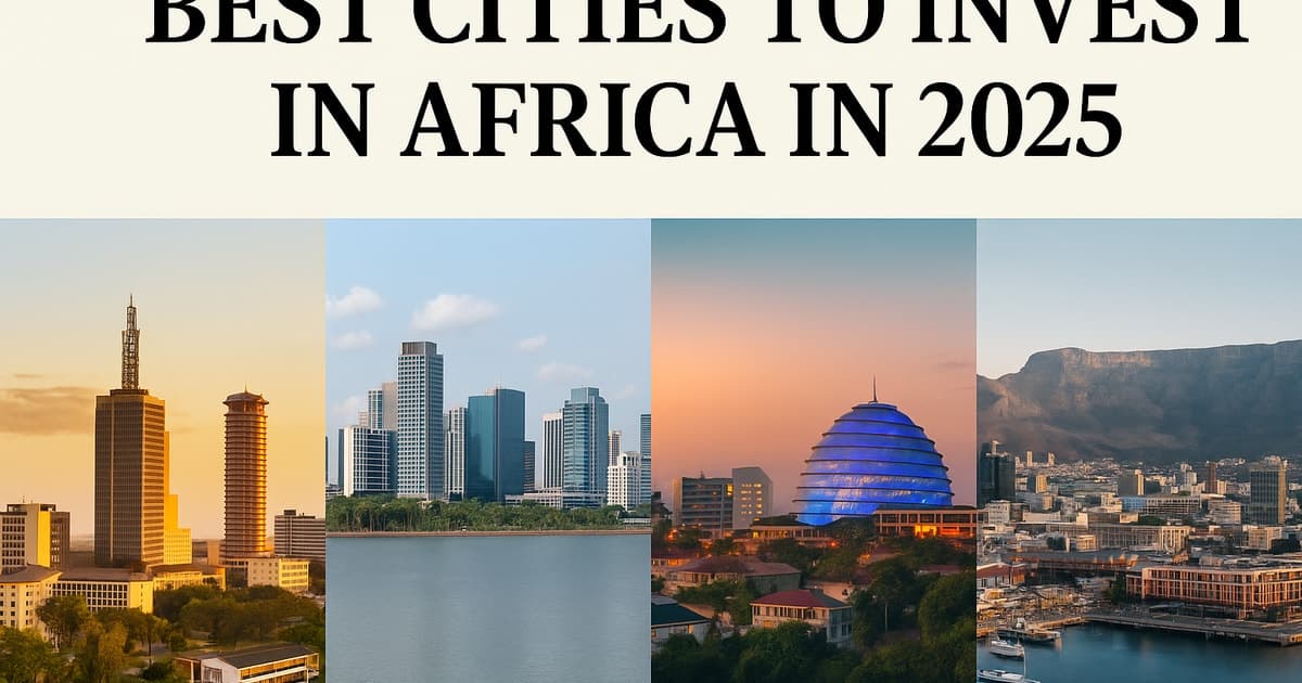 Best Cities to Invest in Africa in 2025 🌍🏙️