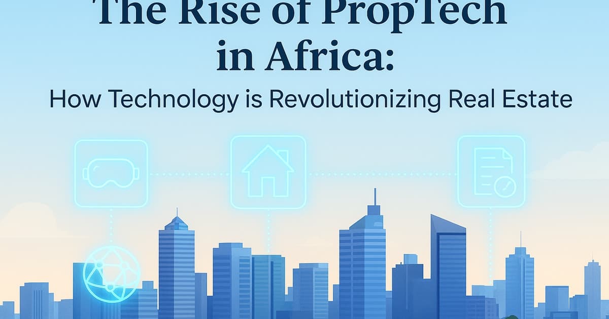 The Rise of PropTech in Africa: How Technology is Revolutionizing Real Estate 🚀🏡