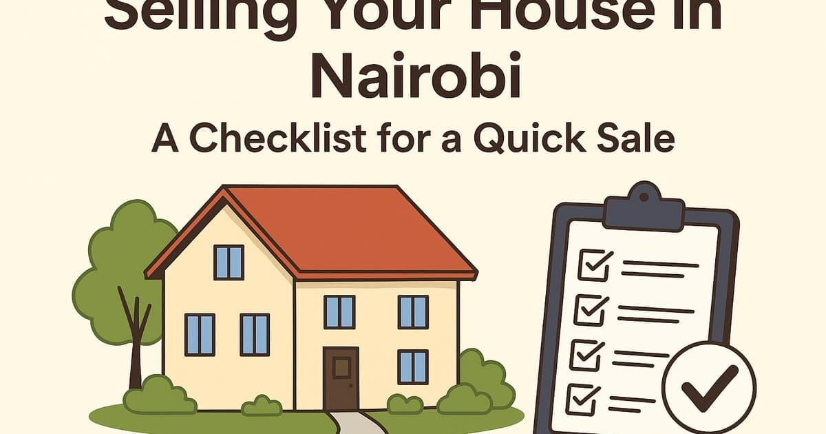 Selling Your House in Nairobi: A Checklist for a Quick Sale 🏡✨