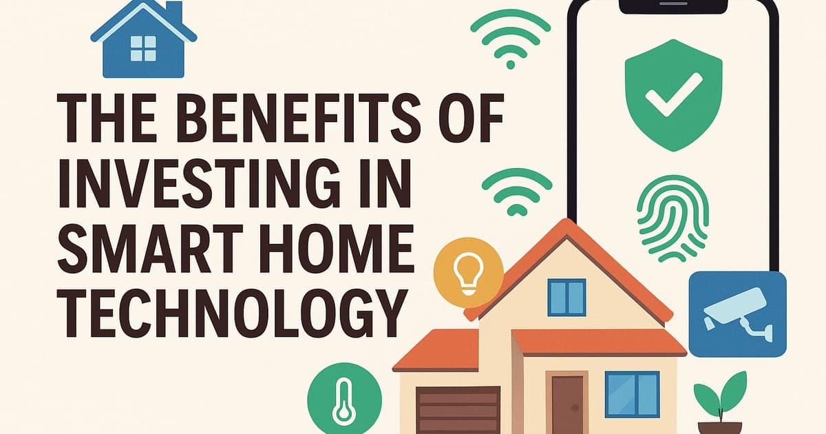 The Benefits of Investing in Smart Home Technology 🤖🏡