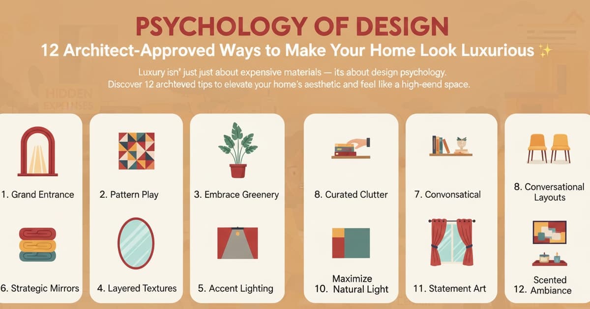 Psychology of Design: 12 Architect-Approved Ways to Make Your Home Look Luxurious ✨